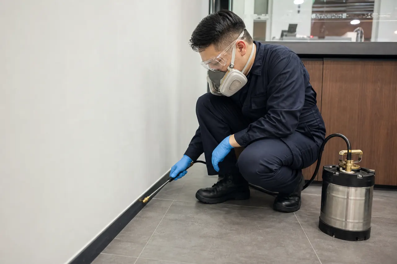 安居衛環技術員穿著防護裝備準備處理現場